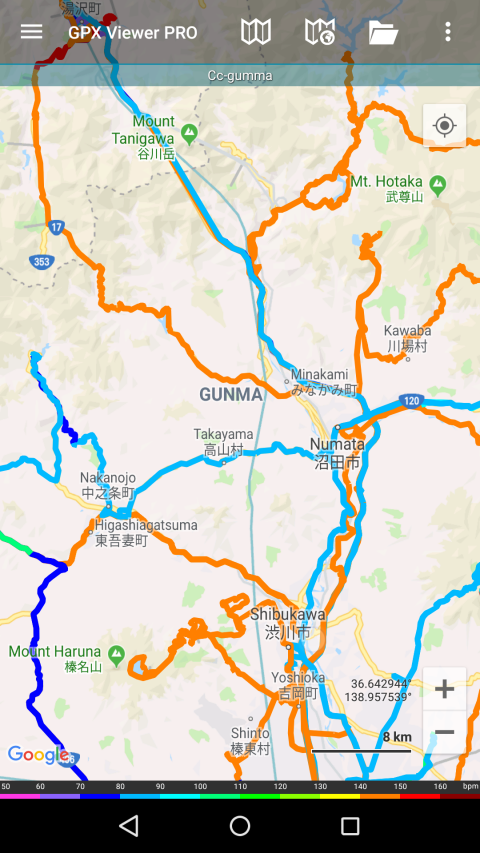 WhichWay - Google Maps Timeline in all, software that synthesizes many GPS log files for each designated area.