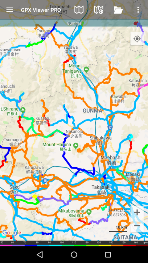 WhichWay - Google Maps Timeline in all, software that synthesizes many GPS log files for each designated area.
